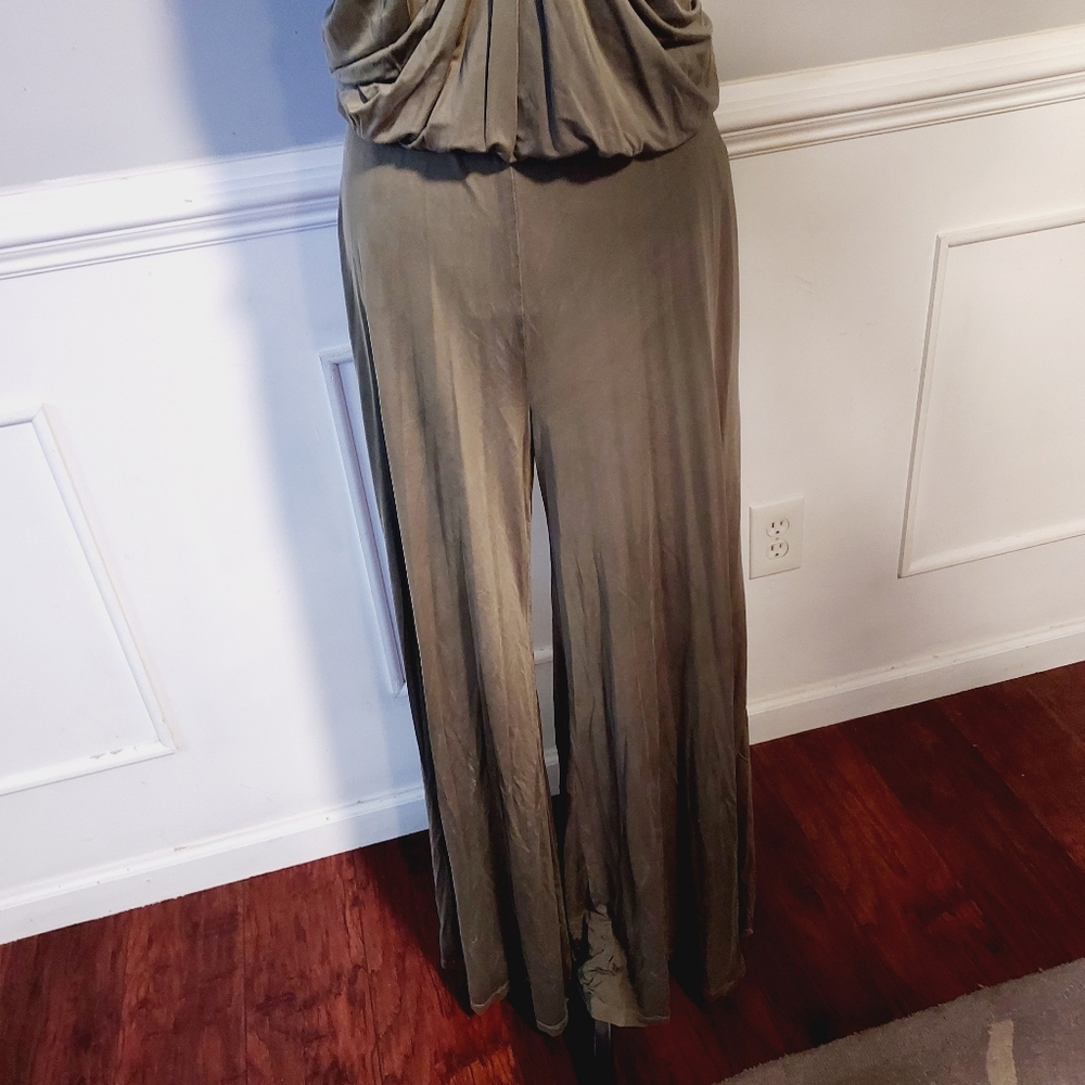 Young Fabulous & Broke Olive Green Wide Leg Jumpsuit - Picture 7 of 9